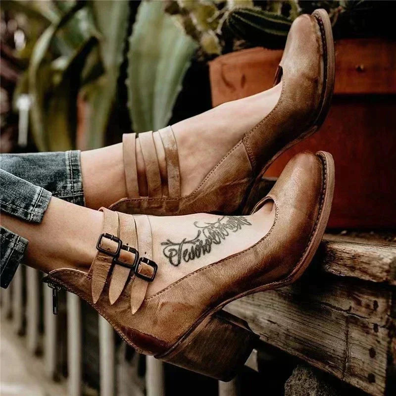 Aniek – buty na obcasie w stylu vintage